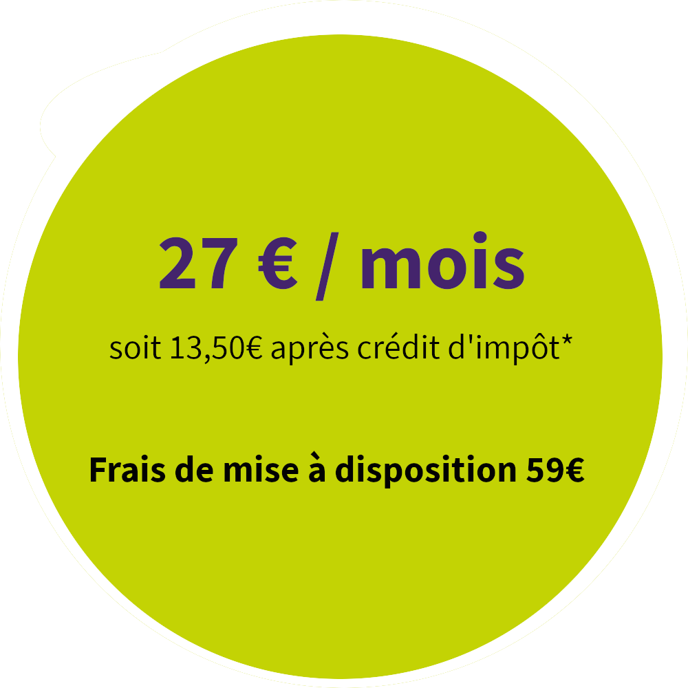 leo mobile : 27€ par mois (13,50€ après crédit d'impôt)